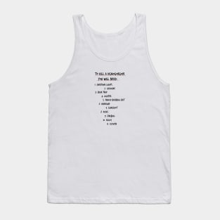 Stranger list Tank Top